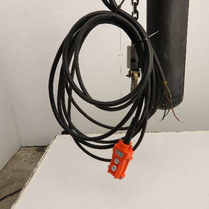 CM Lodestar Model L 1 Ton 2000LB Electric Chain Hoist 230/460V 15' Lift 16FPM
