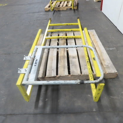 EGA Products MD 0119 3-Step 30" Wide Industrial Mezzanine Step W/ Safety Gate