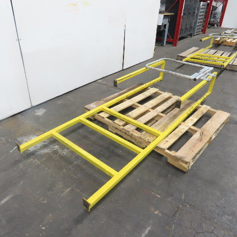 EGA Products MD 0119 3-Step 30" Wide Industrial Mezzanine Step W/ Safety Gate