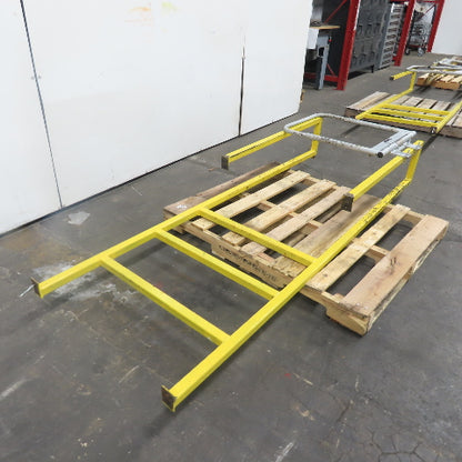 EGA Products MD 0119 3-Step 30" Wide Industrial Mezzanine Step W/ Safety Gate