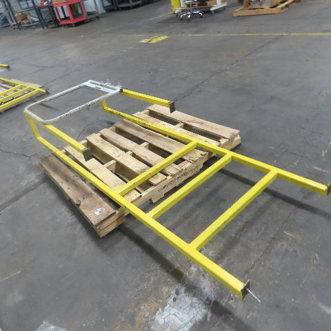 EGA Products MD 0119 3-Step 30" Wide Industrial Mezzanine Step W/ Safety Gate