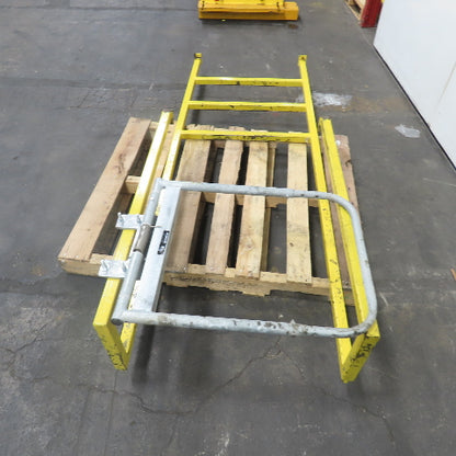 EGA Products MD 0119 3-Step 30" Wide Industrial Mezzanine Step W/ Safety Gate