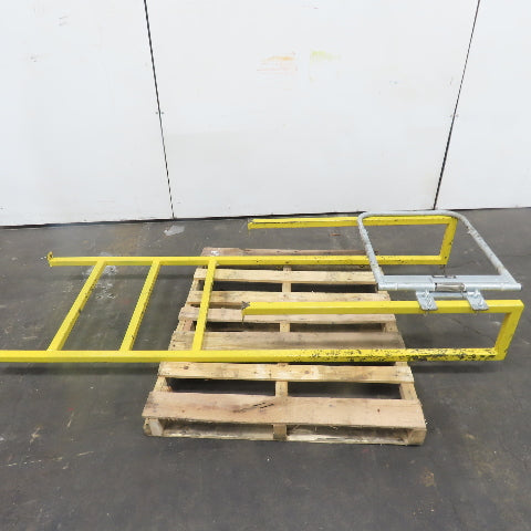 EGA Products MD 0119 3-Step 30" Wide Industrial Mezzanine Step W/ Safety Gate