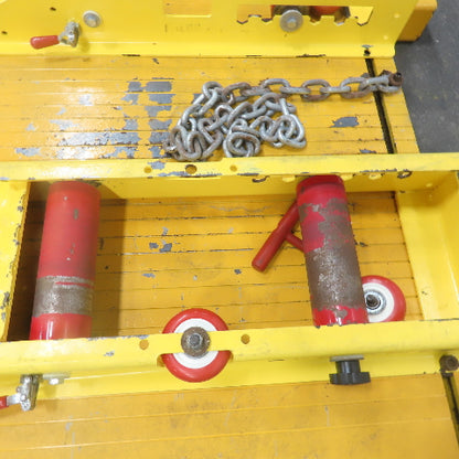 Adjustable Cable Reel Drum Roller Dispenser W/ Fork Pockets