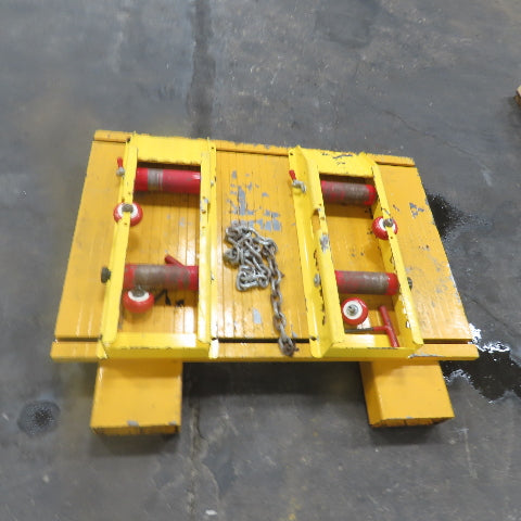 Adjustable Cable Reel Drum Roller Dispenser W/ Fork Pockets