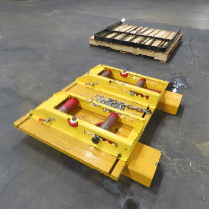 Adjustable Cable Reel Drum Roller Dispenser W/ Fork Pockets