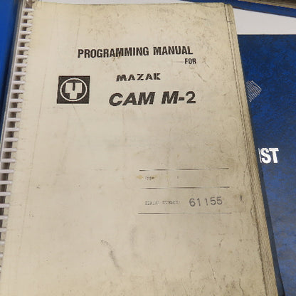 Yamazaki Mazak CAM M-2 Programming Parts List, Electrical Diagram Books Lot Of 3