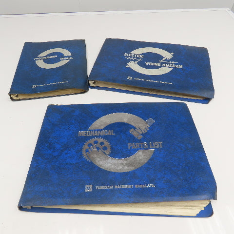 Yamazaki Mazak CAM M-2 Programming Parts List, Electrical Diagram Books Lot Of 3