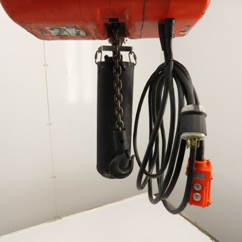 CM Lodestar Model L 1 Ton 2000LB Electric Chain Hoist 230/460V 20' Lift 16FPM