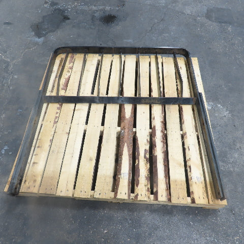 Forklift Back Rest 42" Side Bolt Mount x 46" Tall 16-3/4" Hole Center