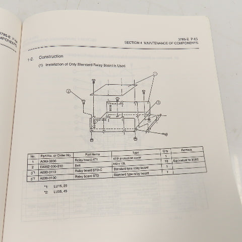 Okuma 3786-E OSP5020L LU Series Maintenance Manual