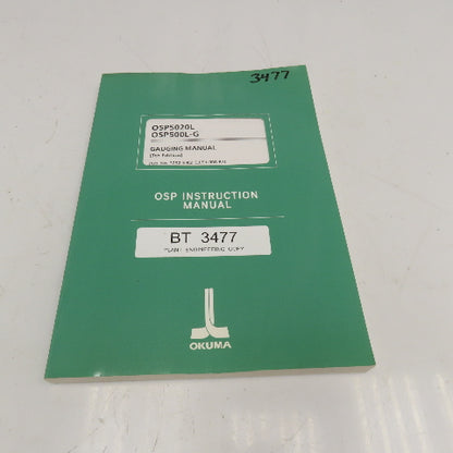 Okuma 3292-E-R2 OSP5020L OSP500L-G Gauging Manual