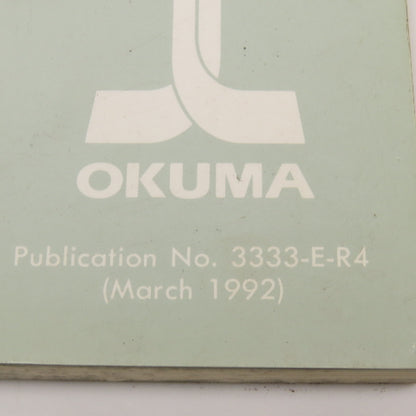 Okuma 3333-E-R4 LR15 Operation & Maintenance Manual 8th Edition