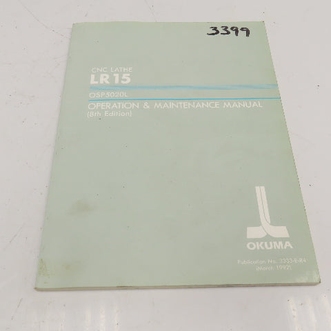 Okuma 3333-E-R4 LR15 Operation & Maintenance Manual 8th Edition