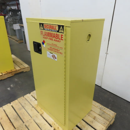 Securall 20 Gallon Flammable Liquid Storage Cabinet 23-1/4" x 18" x 44-1/4"