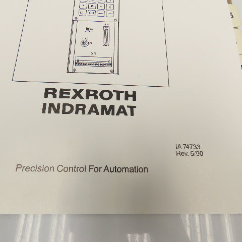 Rexroth IA74733 Motion Manager CLM Program Assembler User's Manual Binder Insert