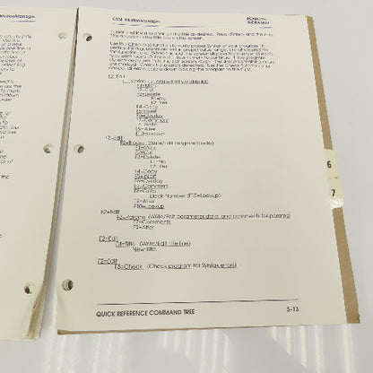 Rexroth IA74733 Motion Manager CLM Program Assembler User's Manual Binder Insert