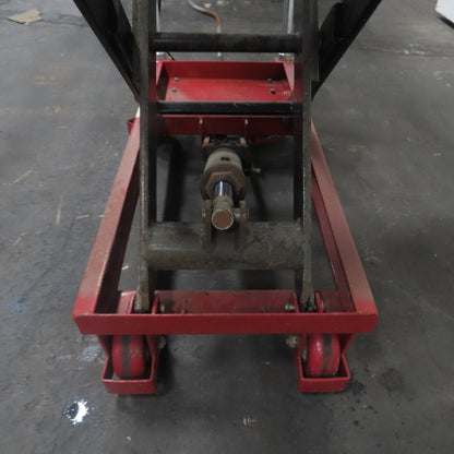 Uline 32" x 24" Manual Foot Pump Tilting Lift Table 660LBS Capacity