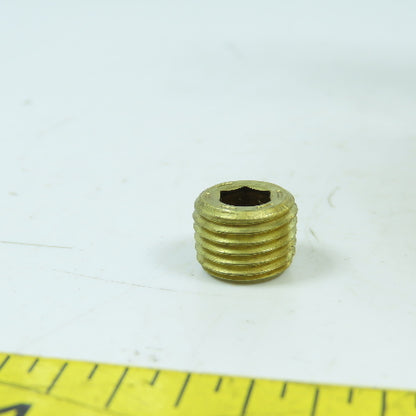Holo-Krome 11104 75480038 1/4-18 x 7/8 Brass Hex Key Socket Pressure Plug Lot/24