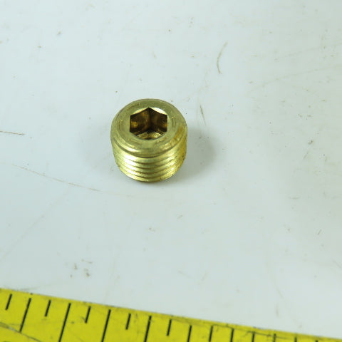 Holo-Krome 11104 75480038 1/4-18 x 7/8 Brass Hex Key Socket Pressure Plug Lot/24