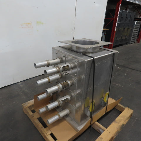 8-Way Aluminum Diverter Valve 2" OD Ports 11-1/2" Inlet 34-1/4" OAL