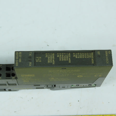 Siemens 6ES7 138-4DF00-0AB0 S7 SI Serial Interface Module 3964/ASCII W/ Base