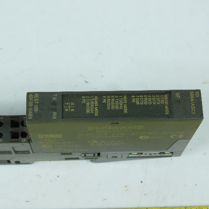 Siemens 6ES7 138-4DF00-0AB0 S7 SI Serial Interface Module 3964/ASCII W/ Base