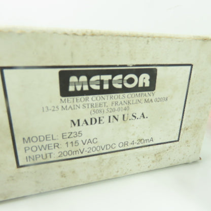 Meteor EZ35 Control Display Panel