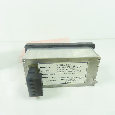 Meteor EZ35 Control Display Panel