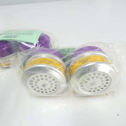 Scott 642-OA-P100 NIOSH Approved Respirator Filter Cartridge Set Lot Of(3 Pairs)