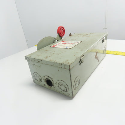 Eaton Cutler-Hammer DH361FGK 30A Heavy Duty Safety Switch 600VAC 3-Pole