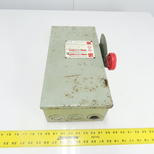 Eaton Cutler-Hammer DH361FGK 30A Heavy Duty Safety Switch 600VAC 3-Pole