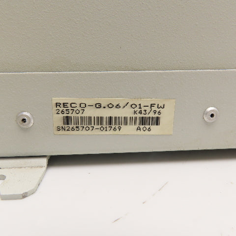 Indramat Reco FWA-RECO-003-16VRS-NN RECP-G.06/01-FW PLC Chassis & CPU