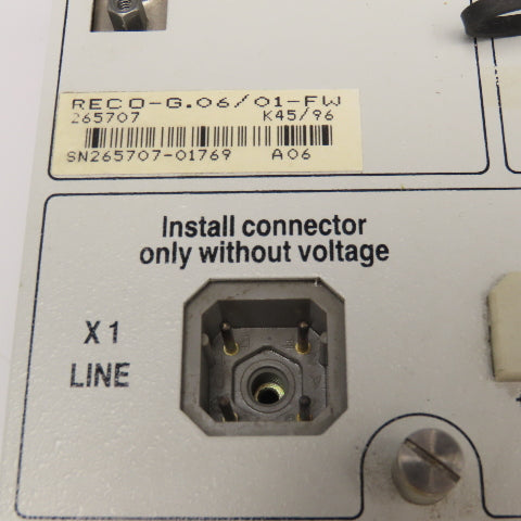 Indramat Reco FWA-RECO-003-16VRS-NN RECP-G.06/01-FW PLC Chassis & CPU