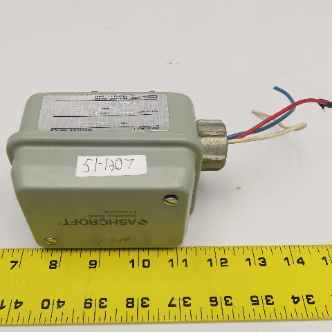 Ashcroft GPN4SPWS25 Pressure Switch 30PSI 500PSI Proof 125/250VAC 1/4" NPT