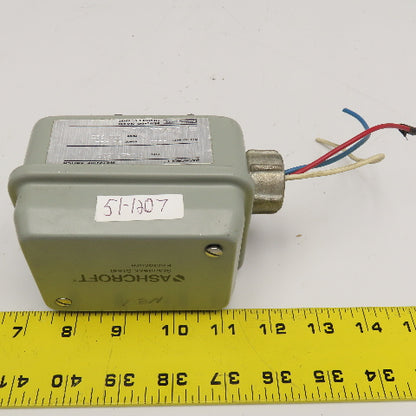 Ashcroft GPN4SPWS25 Pressure Switch 30PSI 500PSI Proof 125/250VAC 1/4" NPT