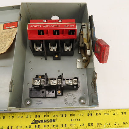General Electric TH3361 30A Fusible Safety Disconnect Switch 600VAC 3-Pole