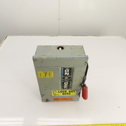 General Electric TH3361 30A Fusible Safety Disconnect Switch 600VAC 3-Pole