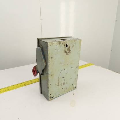 General Electric TH3361 30A Fusible Safety Disconnect Switch 600VAC 3-Pole