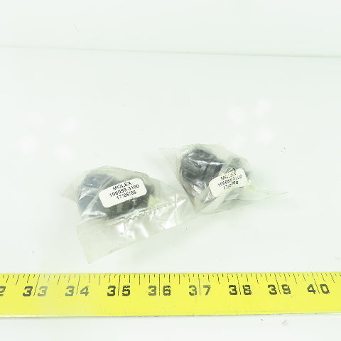 Molex 106059-3100 Fiber Optic Adapter Connector Lot Of 2