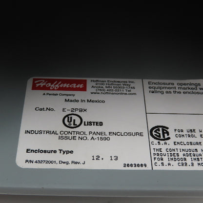 Allen Bradley 800T-FXQ24 Two Button Stop E-Stop Switches In Enclosure 24V AC/DC