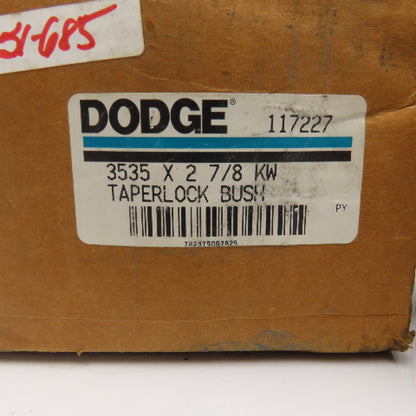 Dodge 117227 #3535 2-7/8" Taper Lock Bushing