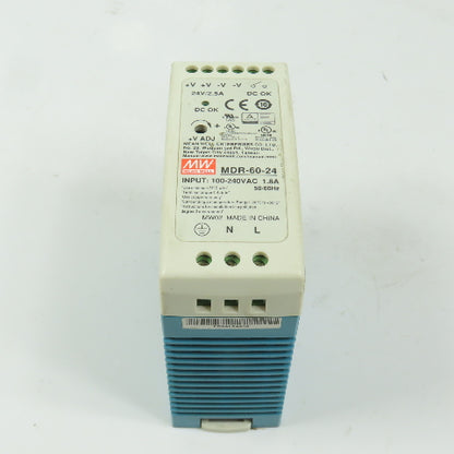 Mean Well MDR-60-24 24V 2.5A DC Power Supply 100-240VAC Input (Clean)