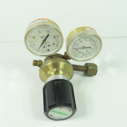 Praxair 1096501-320 Gas Pressure Regulator W/ Gauges