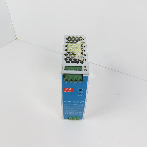 Mean Well NDR-120-24 24V DC 5A Power Supply 100-240VAC Input (Clean)