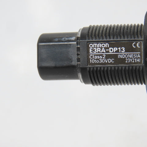 Omron E3RA-DP13 M18 Threaded Barrel Photoelectric Sensor 10-30VDC Class 2