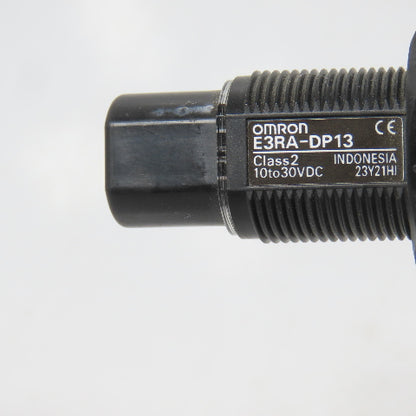 Omron E3RA-DP13 M18 Threaded Barrel Photoelectric Sensor 10-30VDC Class 2