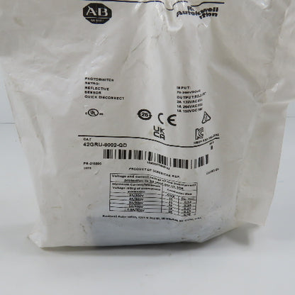 Allen Bradley 42GRU-9002-QD Ser B Photoelectric Sensor Photoswitch 5-Pin NEW