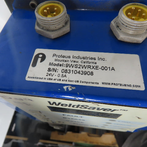 Proteus Industries 9WS2WRXE-001A WeldSaver Cooling Flow Controller 24V 0.5A