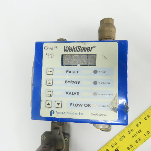 Proteus Industries 9WS2WRXE-001A WeldSaver Cooling Flow Controller 24V 0.5A